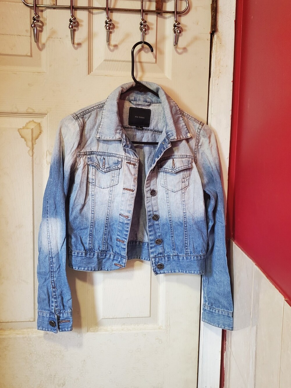Iris Basic Cropped Women's Blue Denim Jacket